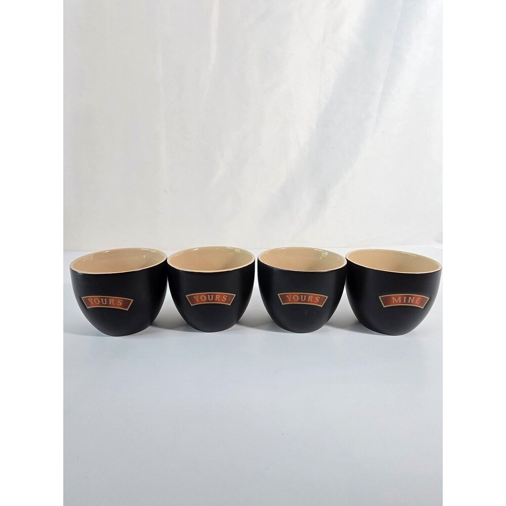 Baileys Irish Cream 8 ounce Yours & Mine Collectors Cups Set of Four (4)